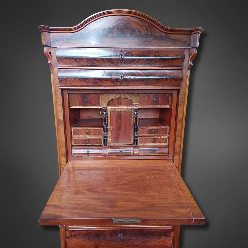 Biedermeier Sekretär Mahagoni um 1875 - Möbel