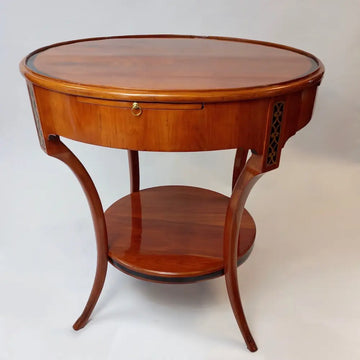 Salontisch Biedermeier um 1810 Kirschbaum-Furniert