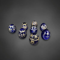 Sammlung von 17 Fabergé-Glaseiern - Sammlerstücke